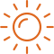 l'icona del sole che indica i colpi di luce